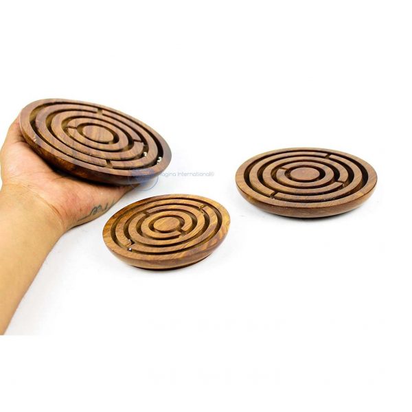 Maze Ball Labyrinth Wooden Board Game