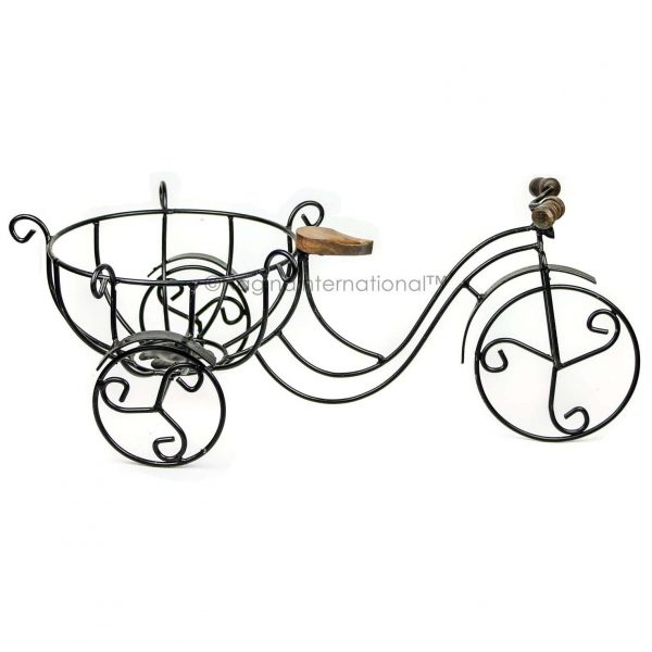 Nagina International Home Decor Iron Metal Crafted Beautiful Finger Bike | Table Decor Gifts Vehicle | Games Toy Cycle (Vase)