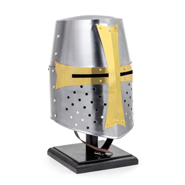 Nagina International Medieval Era Warrior Helmet | Barbuta Crusader Knight Templar Armour Greek Steel Centurion Helmet | Halloween LARP