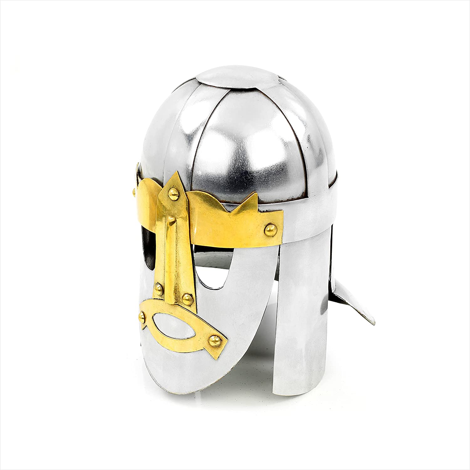 Roman Spartan Sutton Hoo Crusader Knight Helmet Mask Medieval Costume Armor Roman Spartan Sutton Hoo Crusader Knight Helmet Mask Medieval Costume Armor