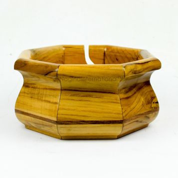 Wooden Yarn Bowl Holder Rosewood - Knitting Bowl with Holes Storage - Crochet Yarn Holder Bowl - Perfect for Mother's Day!