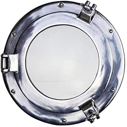 16”Dia Aluminum Porthole Window with 5.5” Deep Flange - Functioning